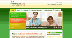 Desktop Screenshot of abundantlifehhc1.com